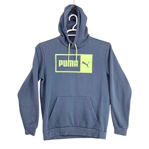 Puma Hoodie‎ Pullover Graphic Logo Drawstring Sweatshirt Casual Activewear S
